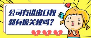 公司有進出口權(quán)就有報關(guān)權(quán)嗎？